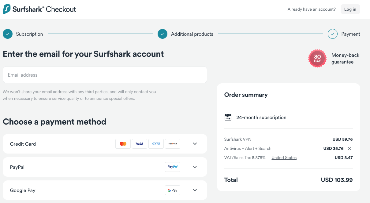 how to save money at surfshark?