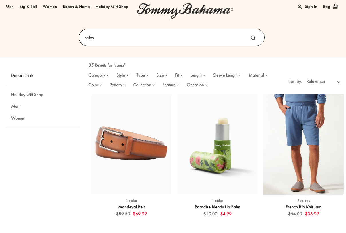 tommy bahama discount