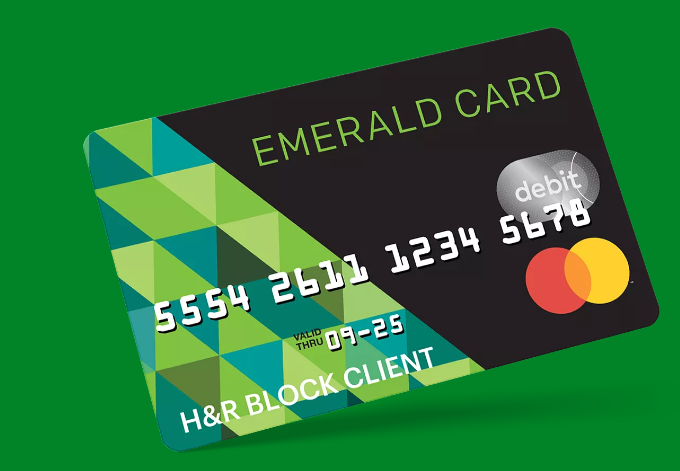 Apply for an H&R Block Emerald Advance card to avoid cashing fees!