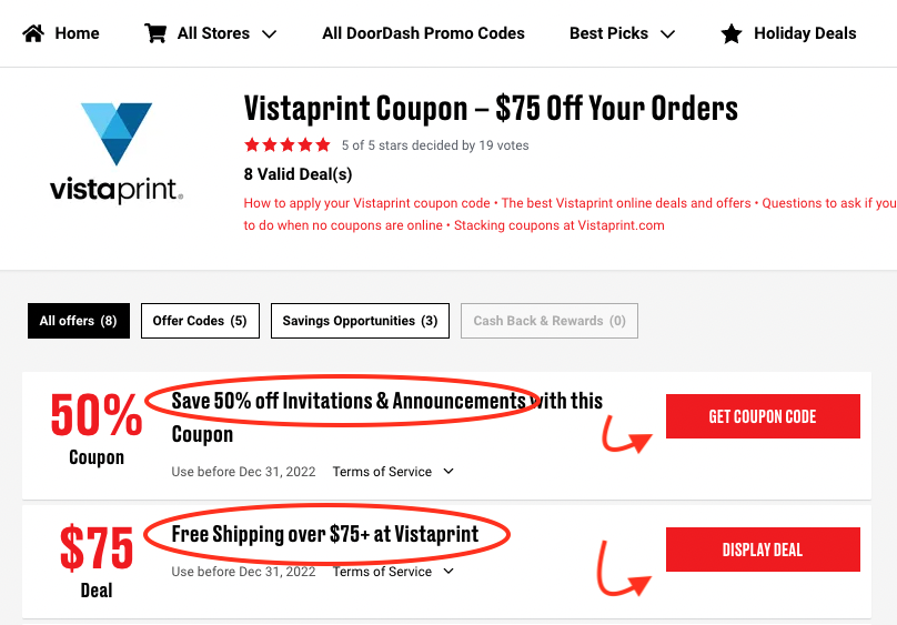 Vistaprint Coupon – $75 Off Your Orders