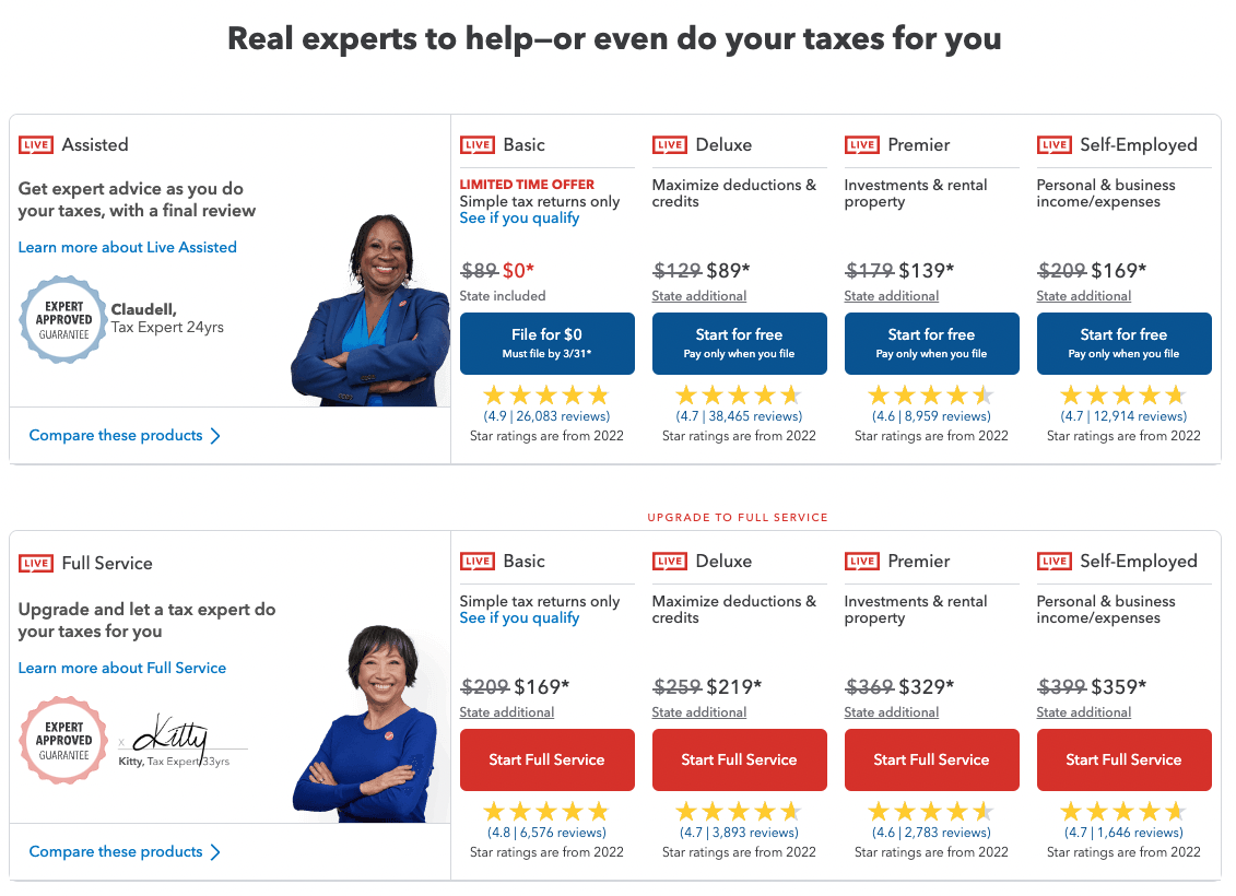 online tax filing service, the TurboTax mobile app, and its free tax advice service